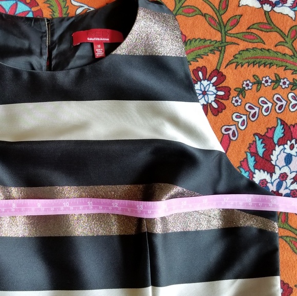 Saks Fifth fit and flare party dress size 12 - Picture 3 of 5